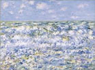 waves breaking by Claude Monet